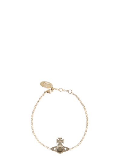 Shop Vivienne Westwood "salomon" Bracelet In Gold