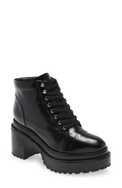 Cult Gaia Women's Bratz Lace Up Booties In Black