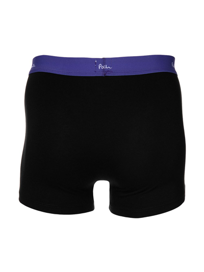 Shop Paul Smith Logo-waistband Boxers In Black