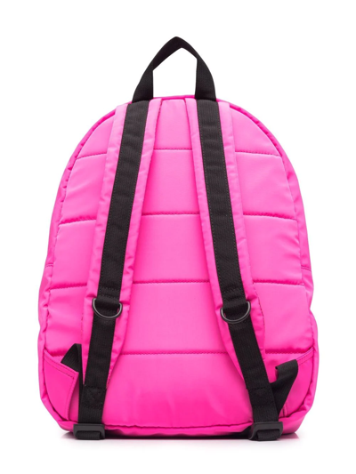 Msgm Logo-print Detail Backpack In Pink
