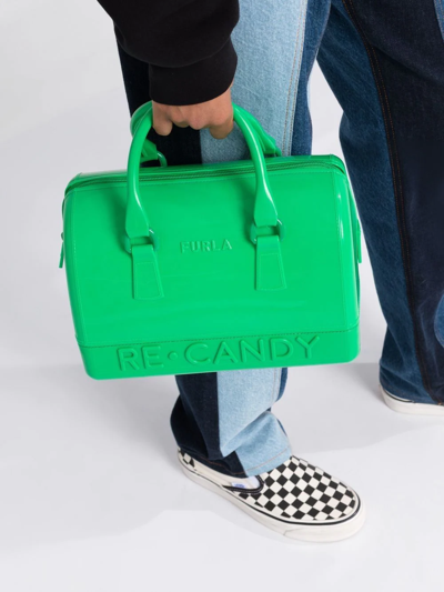 Shop Furla Candy Tote Bag In Green