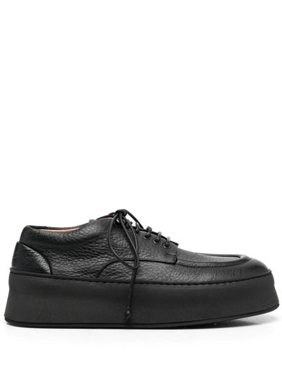 Shop Marsèll Cassapana Leather Derby Shoes In Black