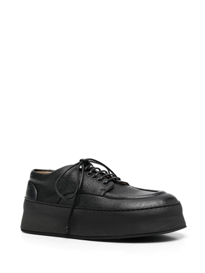 Shop Marsèll Cassapana Leather Derby Shoes In Black