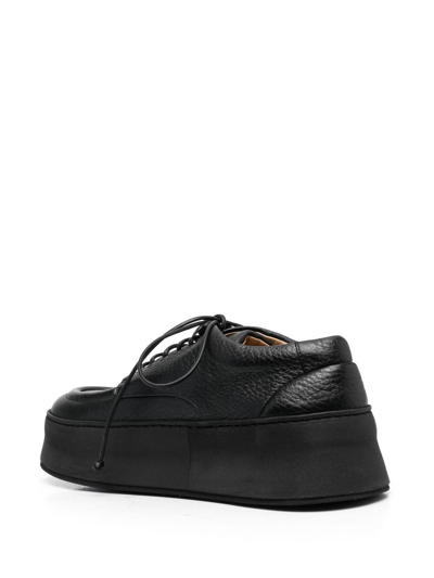 Shop Marsèll Cassapana Leather Derby Shoes In Black