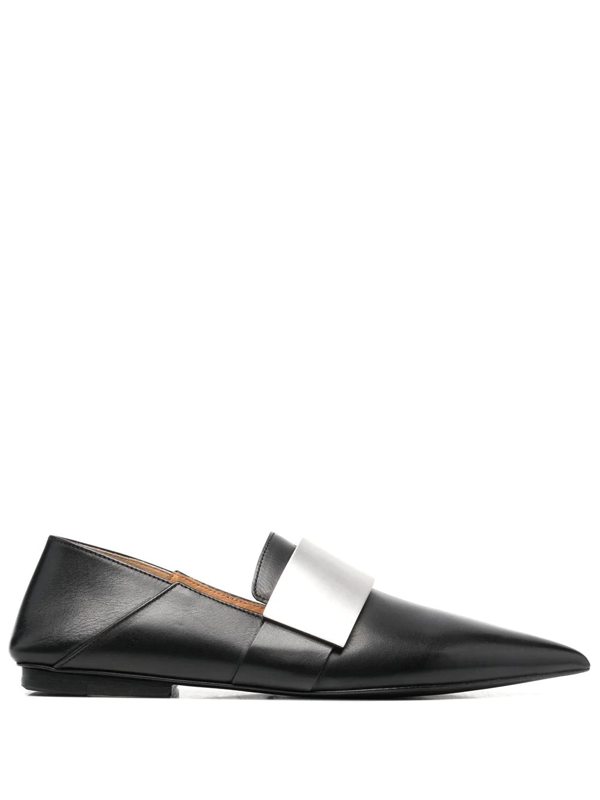 Marsèll almond-toe leather loafers - White