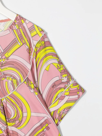 Shop Emilio Pucci Junior Graphic-print Tunic Top In Pink