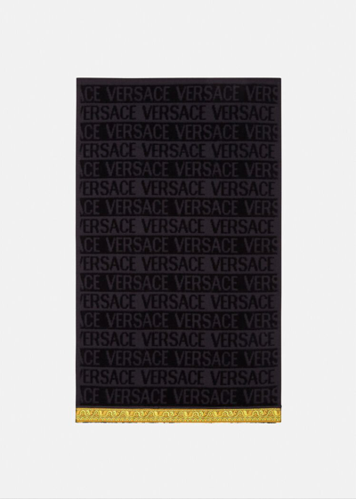 Shop Versace Petite Serviette I ♡ Baroque In Black