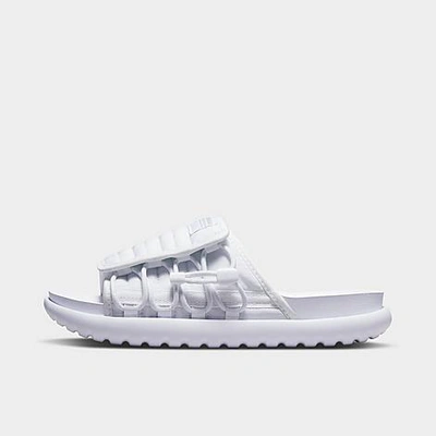 Shop Nike Women's Asuna 2 Slide Sandals In White/white/wolf Grey