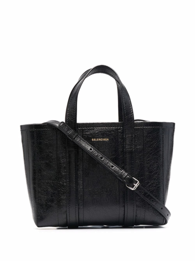 Shop Balenciaga East-west Shopper Tote Bag In Black