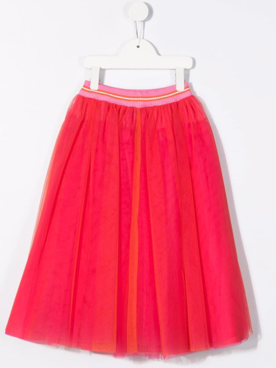 Shop Simonetta Kids Orange Tulle Skirt In Arancione