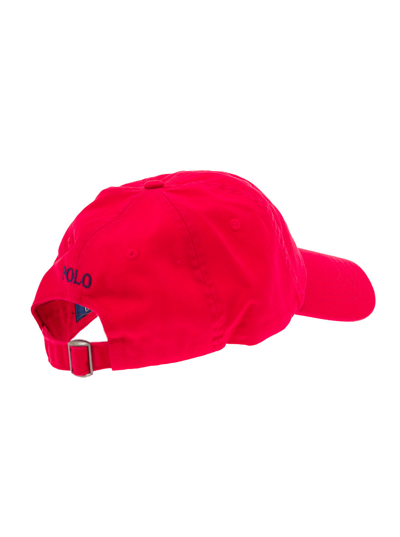 Shop Polo Ralph Lauren Man S Red Cotton Sport Cap With Logo