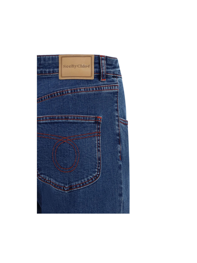 Shop See By Chloé Jeans In Truly Navy