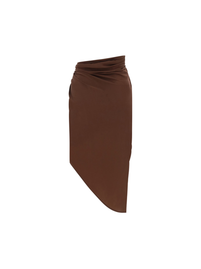 Shop Gauge81 Paita Skirt In Brown