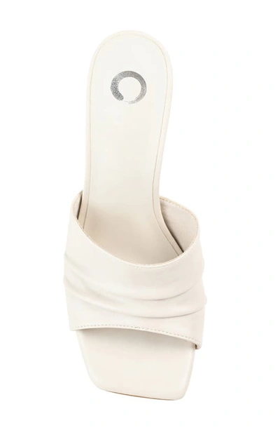 Journee Collection Tru Comfort Foam Camber Heeled Sandal In Ivory