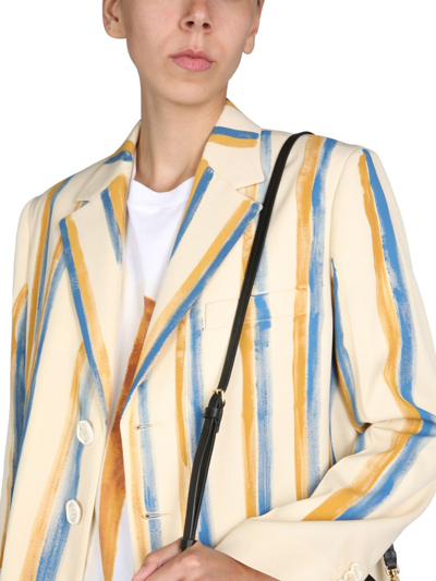 Shop Marni Women's White Other Materials Outerwear Jacket