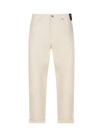 Men's White Other Materials Pants