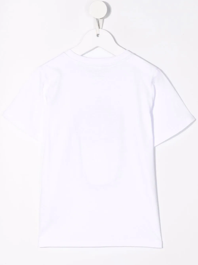 Stella Mccartney Funny Crocodile Face-print T-shirt In White