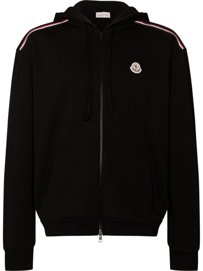 Moncler logo patch hoodie new arrivals