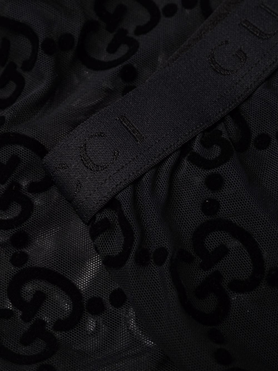 Gucci Black Gg Supreme Tights