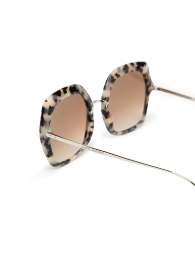 Shop Isabel Marant Eyewear Tortoiseshell-effect Tinted Sunglasses In Brown