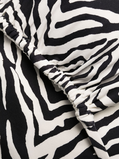 Shop Fisico Reversible Zebra-print Triangle Bikini In White