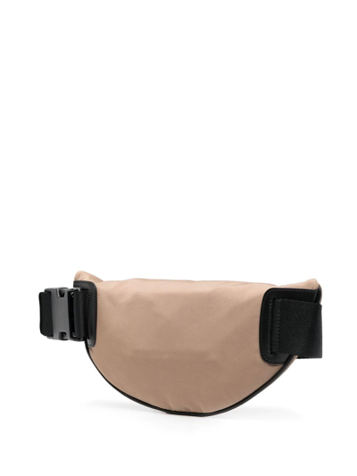 Shop Alexander Mcqueen Logo-print Belt Bag In Brown