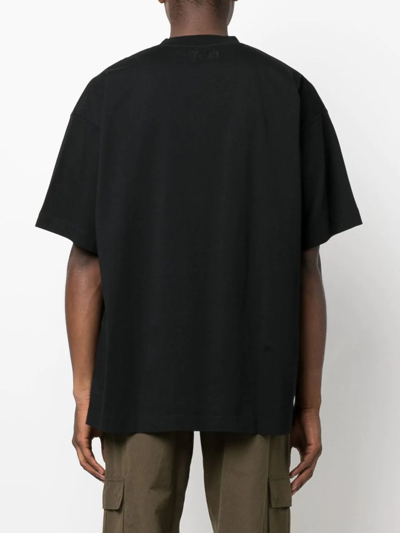 Shop Vetements Dollar-print Cotton T-shirt In Black