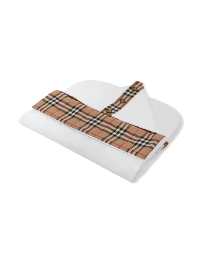 Shop Burberry Vintage Check-trim Nest In White