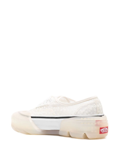 Shop Vans Chunky Logo-patch Lace-up Sneakers In White