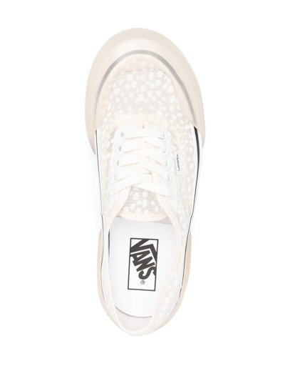Shop Vans Chunky Logo-patch Lace-up Sneakers In White