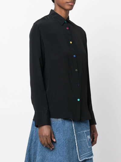 Shop Ps By Paul Smith Button-down Shirt In Black