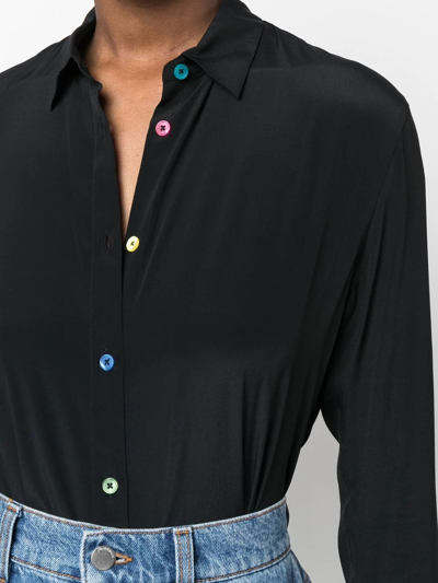 Shop Ps By Paul Smith Button-down Shirt In Black