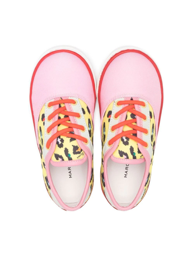 Shop The Marc Jacobs Leopard-print Low-top Sneakers In Pink