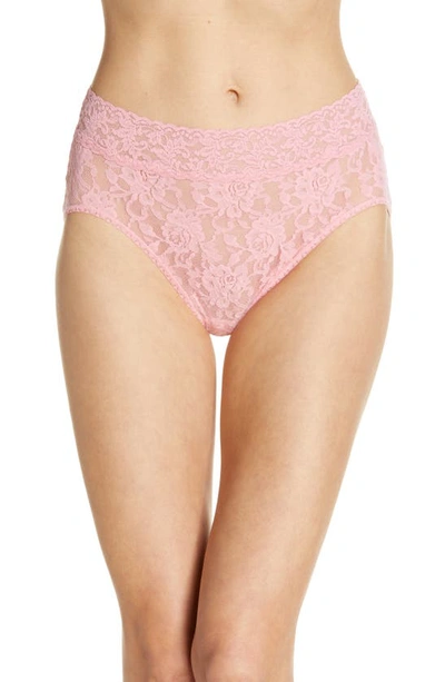 Shop Hanky Panky Signature Lace French Briefs In Pink Lady