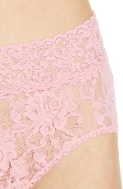 Shop Hanky Panky Signature Lace French Briefs In Pink Lady