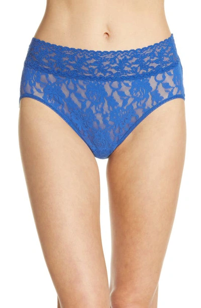 Shop Hanky Panky Signature Lace French Briefs In Atlantis Blue