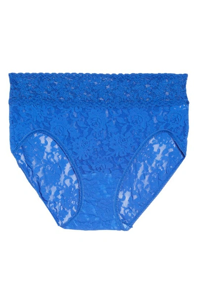 Shop Hanky Panky Signature Lace French Briefs In Atlantis Blue