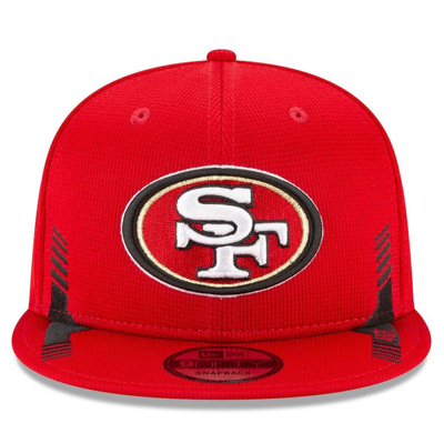 Men's New Era Scarlet San Francisco 49ers Basic 9FIFTY Adjustable Snapback  Hat