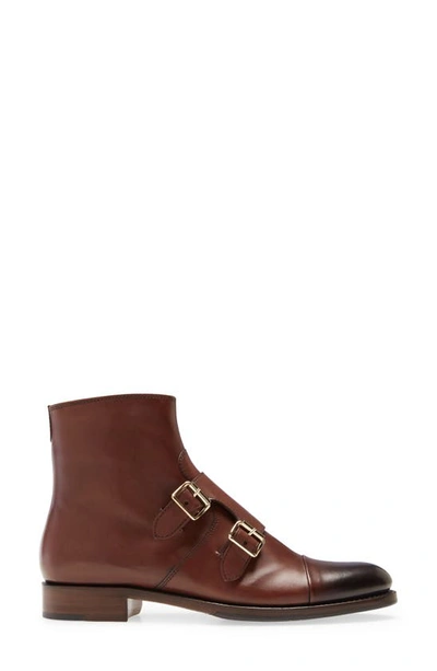 Shop The Office Of Angela Scott Mr. Dean Double Monk Strap Boot In Walnut