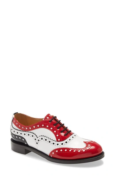 Shop The Office Of Angela Scott Mr. Doubt Oxford In Red/ White/ Black
