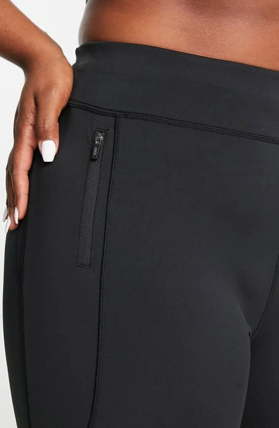 Shop Asos Design Curve Icon Run Leggings In Black