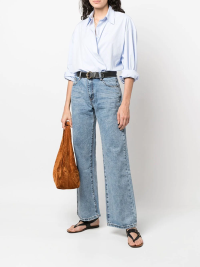 Shop One Teaspoon Hollywood Jackson Wide-leg Jeans In Blue