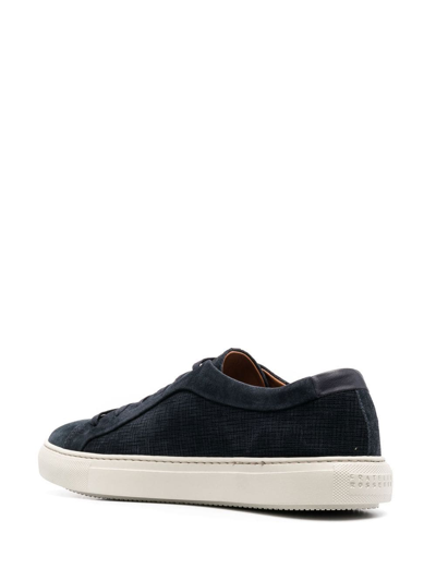 Shop Fratelli Rossetti Suede Lace-up Sneakers In Blue