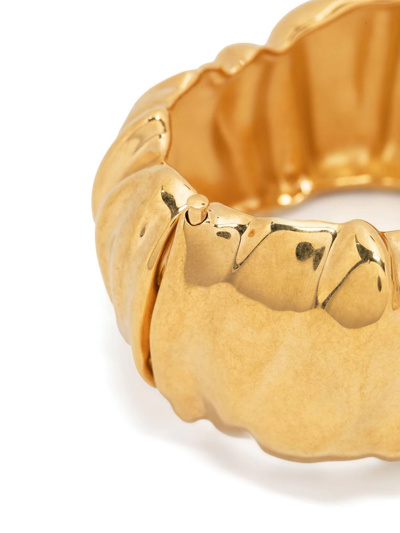 Shop Saint Laurent Chunky Gold-tone Bracelet