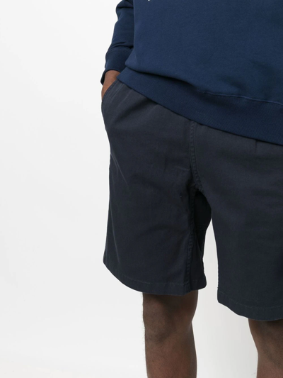 Shop Gramicci Buckle-fastening Waistband Shorts In Blue