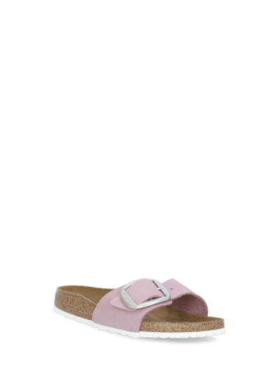 Shop Birkenstock Madrid Big Buckle Sandals In Pink