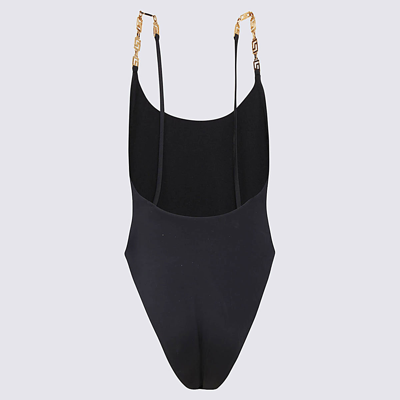 Shop Versace Black And Gold Swimsuit