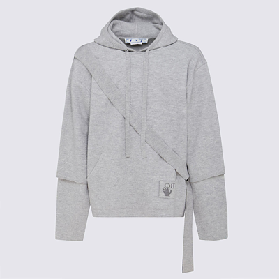 Shop Off-white Grey Wool Easybreezy Sweatshirt In Medium Grey