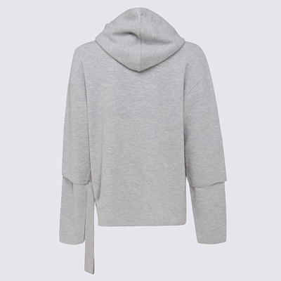 Shop Off-white Grey Wool Easybreezy Sweatshirt In Medium Grey