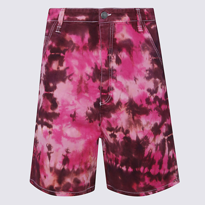 Shop Ami Alexandre Mattiussi Pink Cotton Denim Shorts